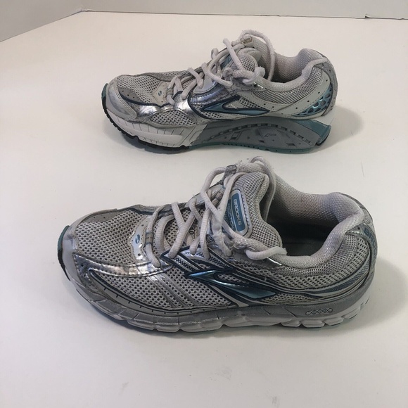 Brooks addiction 10 Womens Running Shoes Size 6.5 White/silver/teal, 1200941B464 - Picture 6 of 9